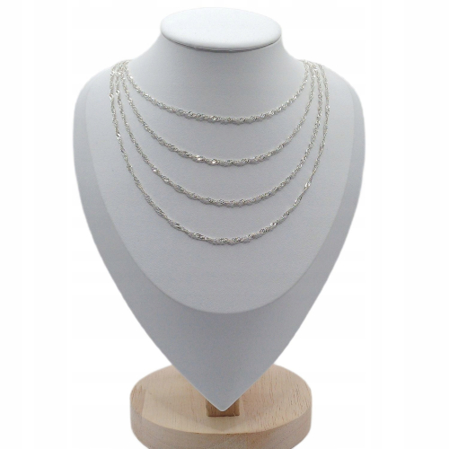 Łańcuszek srebrny 925 Singapur APHORA – 45 cm / 2,2 mm