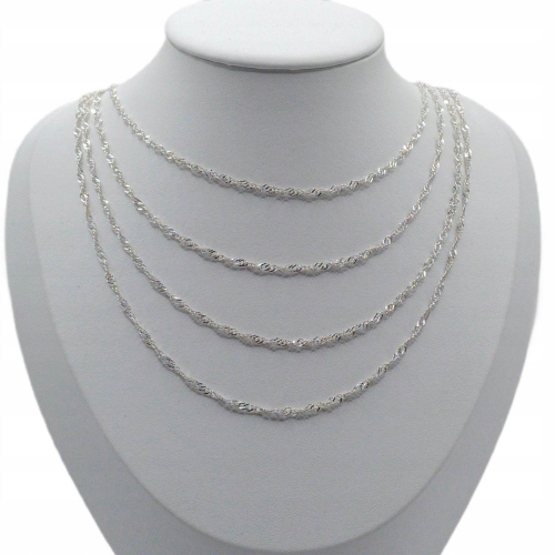 Łańcuszek srebrny 925 Singapur APHORA – 45 cm / 2,2 mm