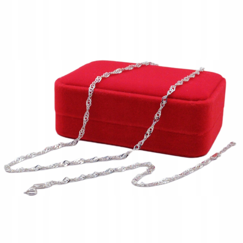 Łańcuszek srebrny 925 Singapur APHORA – 40 cm / 3,0 mm