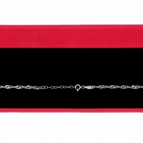 Bransoletka srebrna damska 925 APHORA – Singapur 18 cm / 3,0 mm