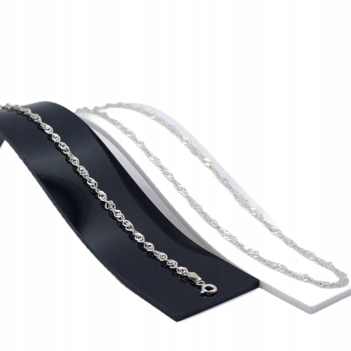 Bransoletka srebrna damska 925 APHORA – Singapur 18 cm / 3,0 mm