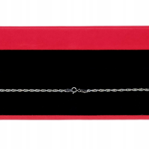 Łańcuszek srebrny 925 potrójny ankier skręcony APHORA – 55 cm / 2,2 mm