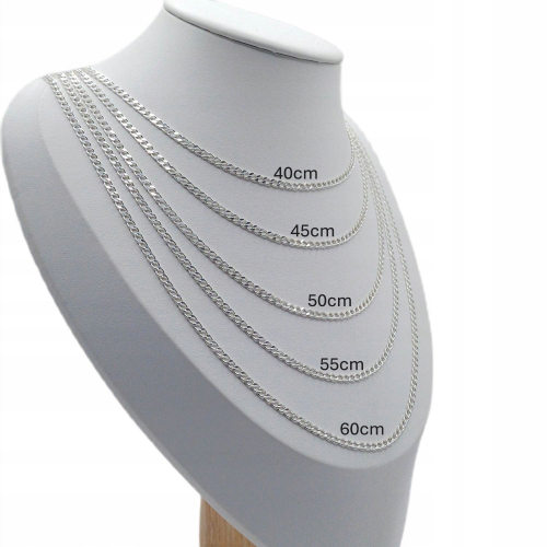 Srebrny łańcuszek męski 925 PANCERKA - APHORA 40cm / 2,5 mm