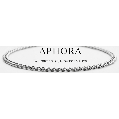 Srebrny łańcuszek męski 925 PANCERKA – APHORA, 50 cm / 2,5 mm