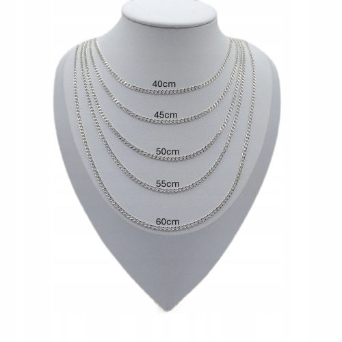 Srebrny łańcuszek męski 925 PANCERKA – APHORA, 50 cm / 2,5 mm