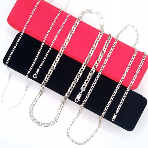 Srebrny łańcuszek męski 925 PANCERKA – APHORA, 55 cm / 2,5 mm