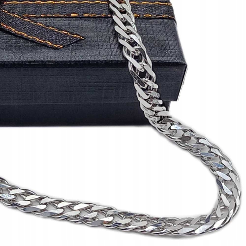 Srebrny łańcuszek męski 925 ROMBUS – APHORA, 65 cm / 6,0 mm