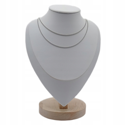 Łańcuszek srebrny 925 kuleczki APHORA – 45 cm / 1,8 mm