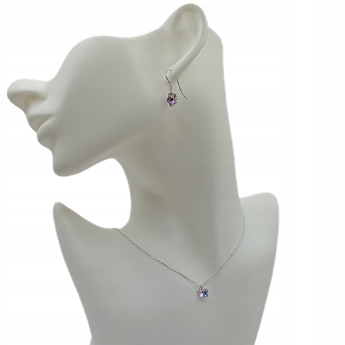 Łańcuszek srebrny 925 APHORA – ankier, celebrytka z zawieszką / 40 cm + 5 cm