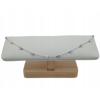 Łańcuszek srebrny 925 APHORA – z pastelowymi kamieniami / 45 cm + 5 cm