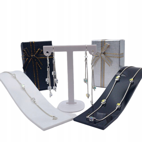 Łańcuszek srebrny 925 APHORA – splot żmijka z kostkami multi / 40 cm + 5 cm