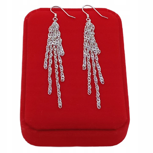 Kolczyki srebrne 925 wiszące – APHORA