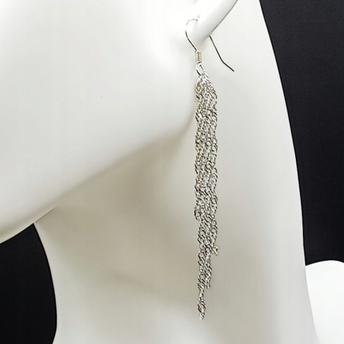 Kolczyki srebrne 925 wiszące – APHORA