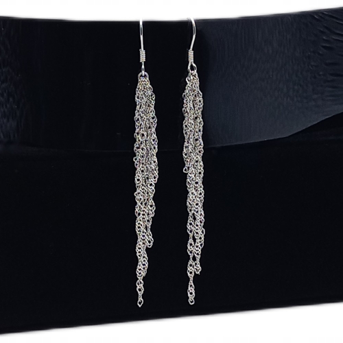 Kolczyki srebrne 925 wiszące – APHORA