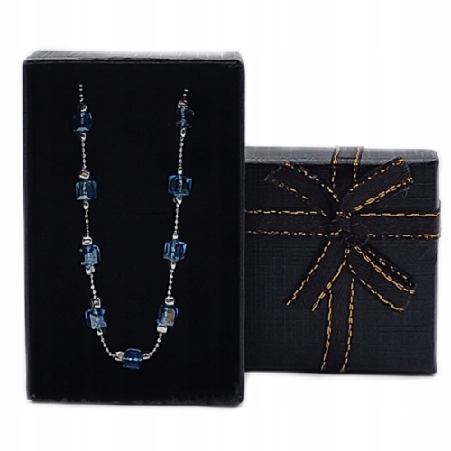 Srebrna Bransoletka 925 NA RĘKĘ z LAZUROWYMI KRYSZTAŁKAMI APHORA