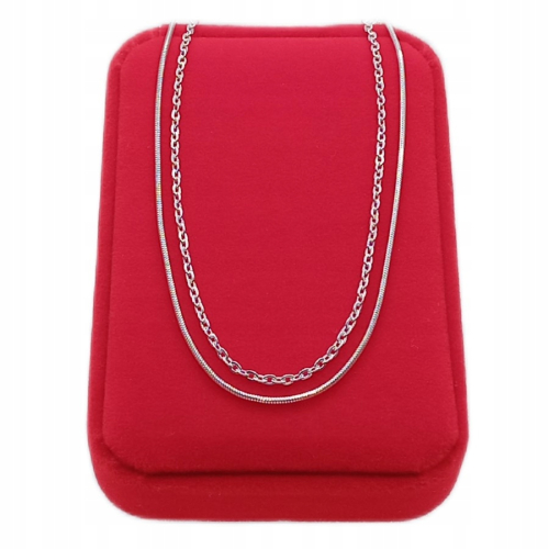 Bransoletka srebrna na nogę 925 APHORA – podwójna Ankier + Żmijka regulowana