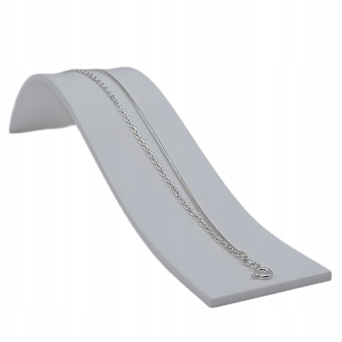 Bransoletka srebrna na nogę 925 APHORA – podwójna Ankier + Żmijka regulowana