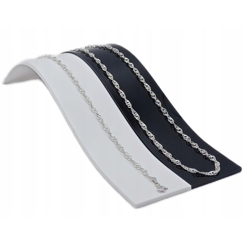 Srebrna Bransoletka 925 SINGAPUR 17+3cm damska szerokość 3,0mm APHORA