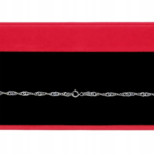 Srebrna Bransoletka 925 SINGAPUR 17+3cm damska szerokość 3,0mm APHORA