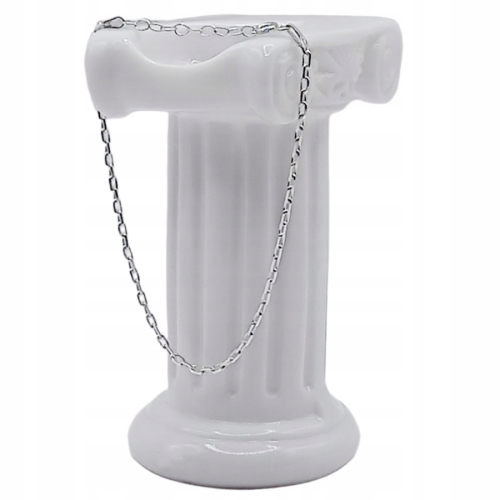 Srebrna bransoletka 925 NA RĘKĘ Ankier Diamentowany 17+3 cm APHORA