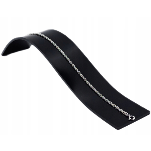 Srebrna bransoletka 925 NA RĘKĘ Ankier Skręcony 17 +3 cm regulacja APHORA