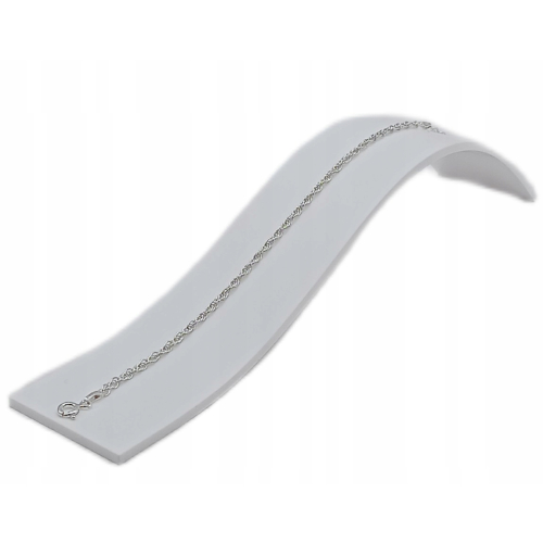 Srebrna bransoletka 925 NA RĘKĘ Ankier Skręcony 17 +3 cm regulacja APHORA