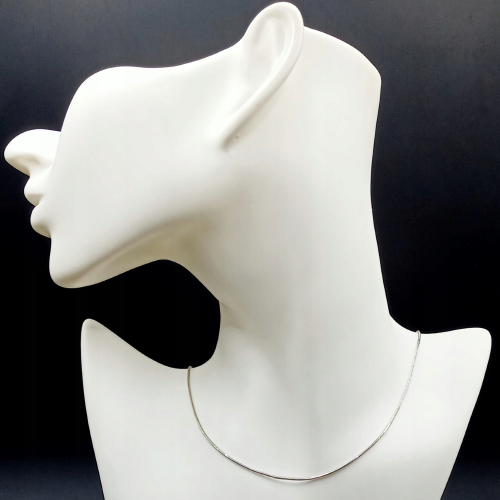 Łańcuszek srebrny 925 żmijka snake APHORA – 45 cm / 1,2 mm