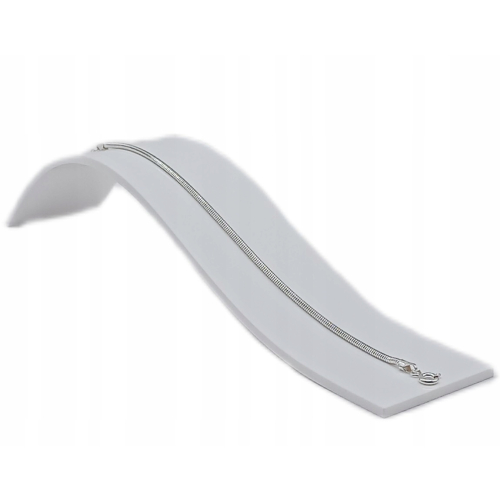 Srebrna Bransoletka 925 na rękę żmijka diamentowana 17+3cm APHORA