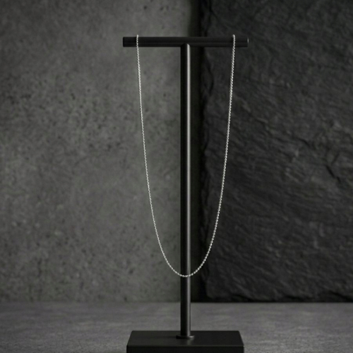 Srebrny łańcuszek 925 Kulki Celebrytka 40+5cm APHORA