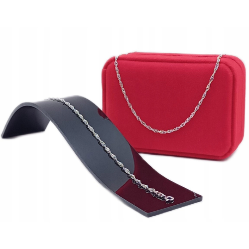 Srebrny Łańcuszek 925 SINGAPUR 50cm damski szer. 2,2 mm APHORA