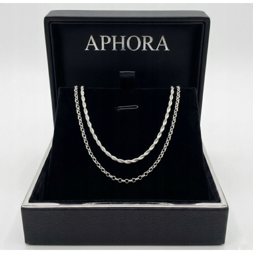 Srebrna Bransoletka 925 NA NOGĘ Podwójna Singapur Ankier 24cm +5cm APHORA