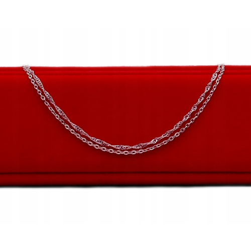 Srebrna Bransoletka 925 NA NOGĘ Podwójna Singapur Ankier 24cm +5cm APHORA