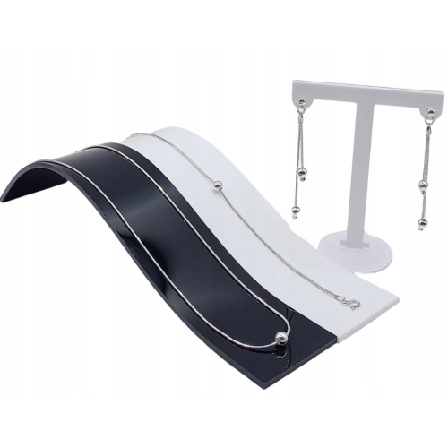 Srebrny Komplet 925 Żmijka 40+5cm Srebrna Kulka 3w1 Prezent APHORA