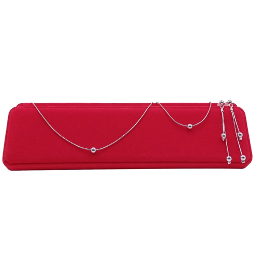 Srebrny Komplet 925 Żmijka 40+5cm Srebrna Kulka 3w1 Prezent APHORA